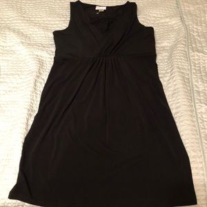 Black maternity tank dress